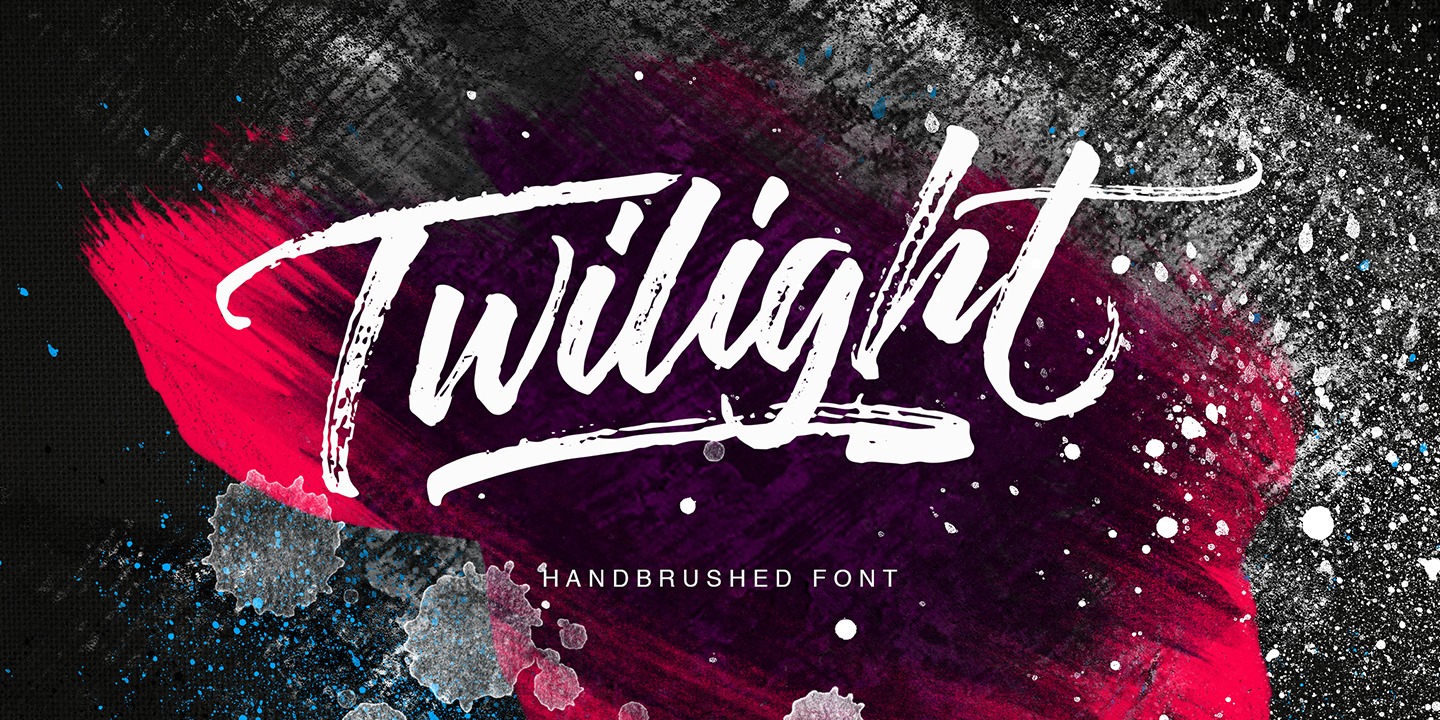 Beispiel einer Twilight Script Swashes-Schriftart